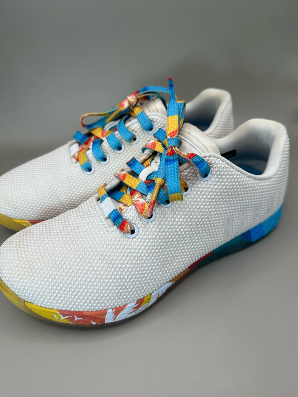 NOBULL Shoes Womens Size 9 Multicolor Tropical Training Sneakers Athletic.